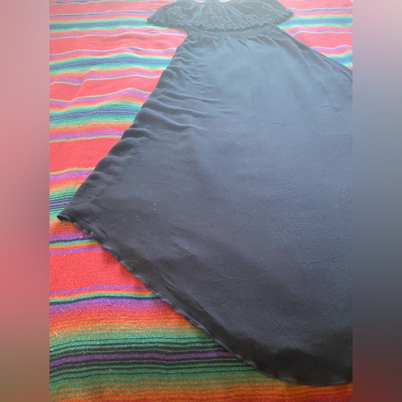 American Rag Black Sleeveless tube Maxi Lace Dress. Small. 100% Rayon. Like New. - Picture 11 of 14